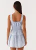 Addison Mini Dress - Blue sold by Peppermayo