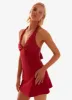 Heavy Hearted Mini Dress - Red sold by Peppermayo