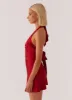 Heavy Hearted Mini Dress - Red sold by Peppermayo