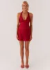 Heavy Hearted Mini Dress - Red sold by Peppermayo