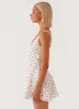 Kiva Mini Dress - Red Ditsy Floral sold by Peppermayo