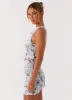 Candace Mini Dress - Blue sold by Peppermayo