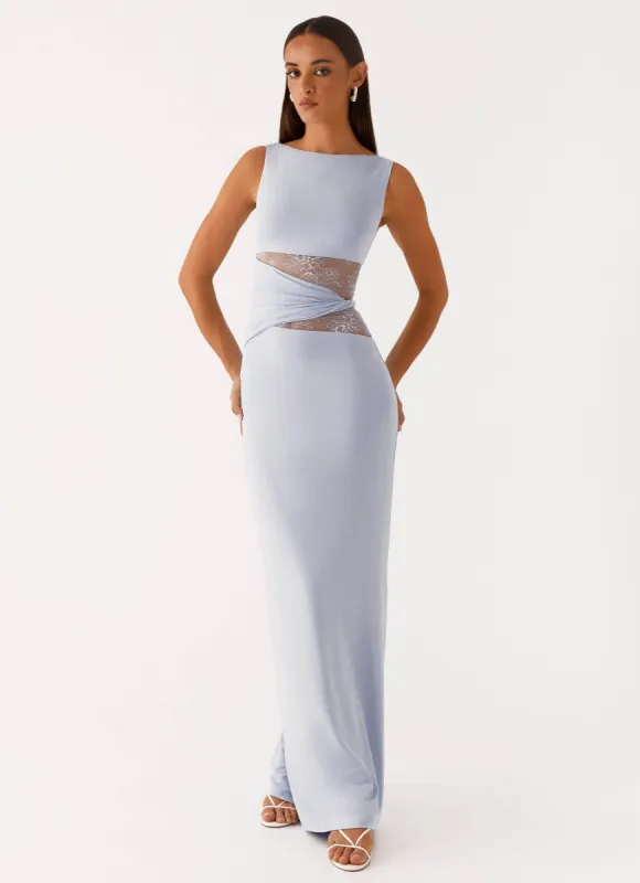 Karma Maxi Dress - Blue sold by Peppermayo