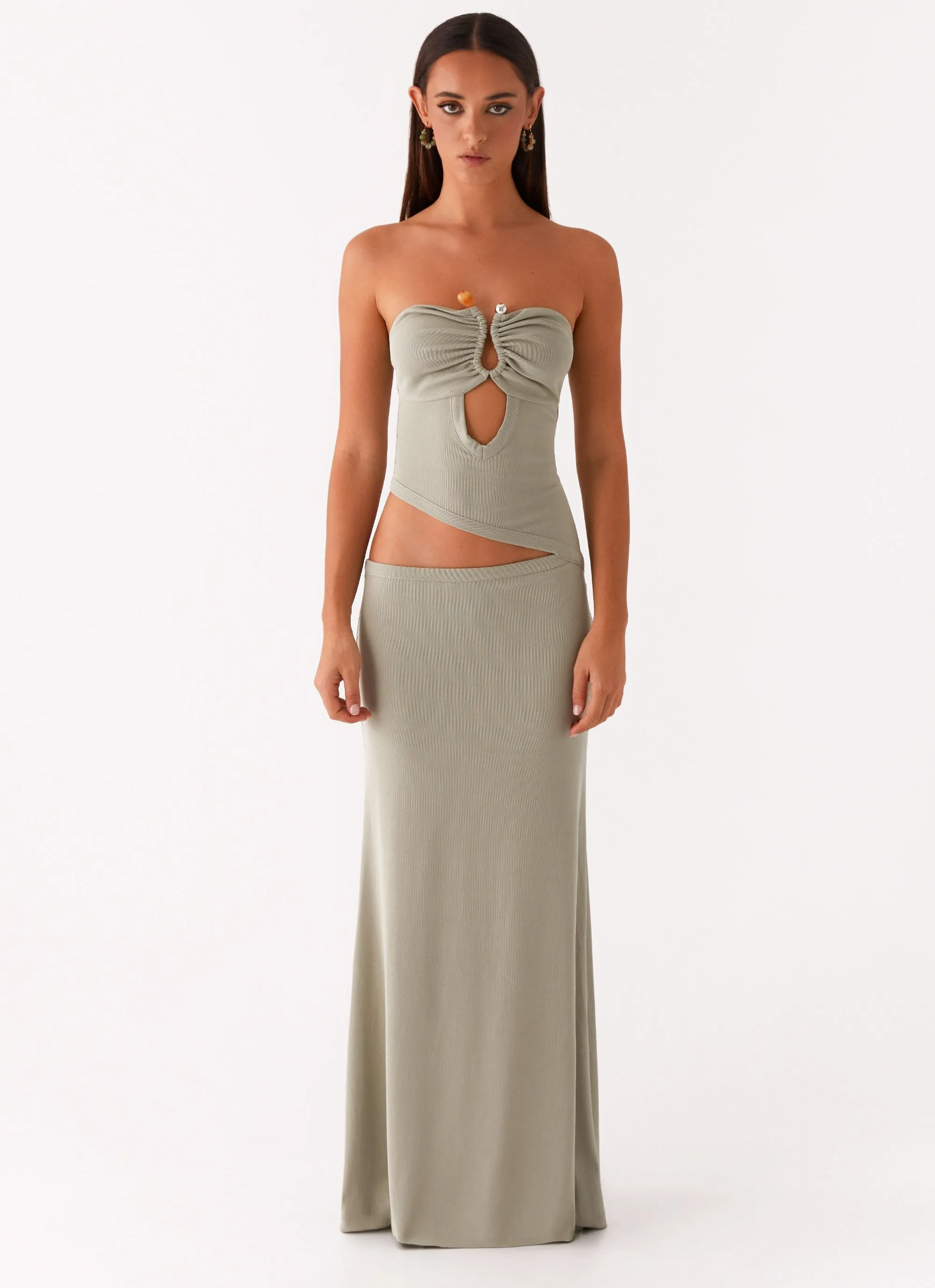 Wild Roses Maxi Dress - Sage sold by Peppermayo product image thumbnail 4