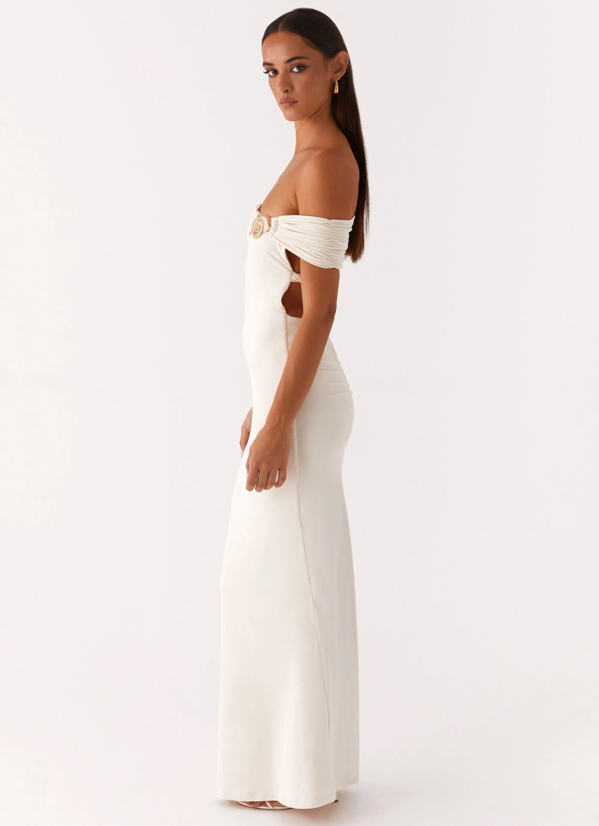 Illusion Maxi Dress - Ivory sold by Peppermayo product image thumbnail 5