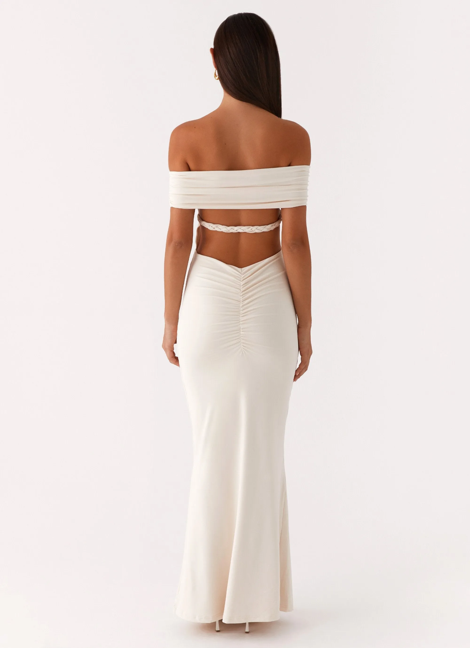 Illusion Maxi Dress - Ivory sold by Peppermayo product image thumbnail 2