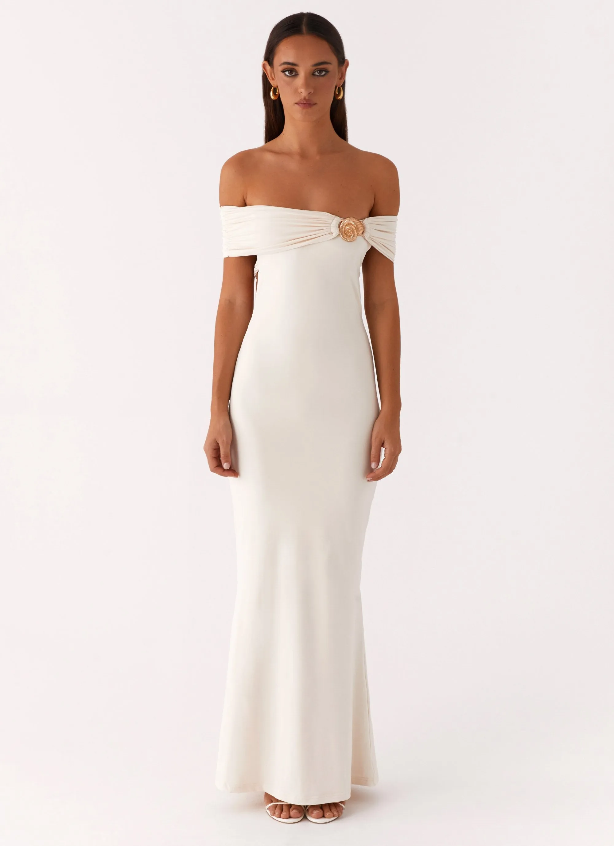 Illusion Maxi Dress - Ivory sold by Peppermayo product image thumbnail 4