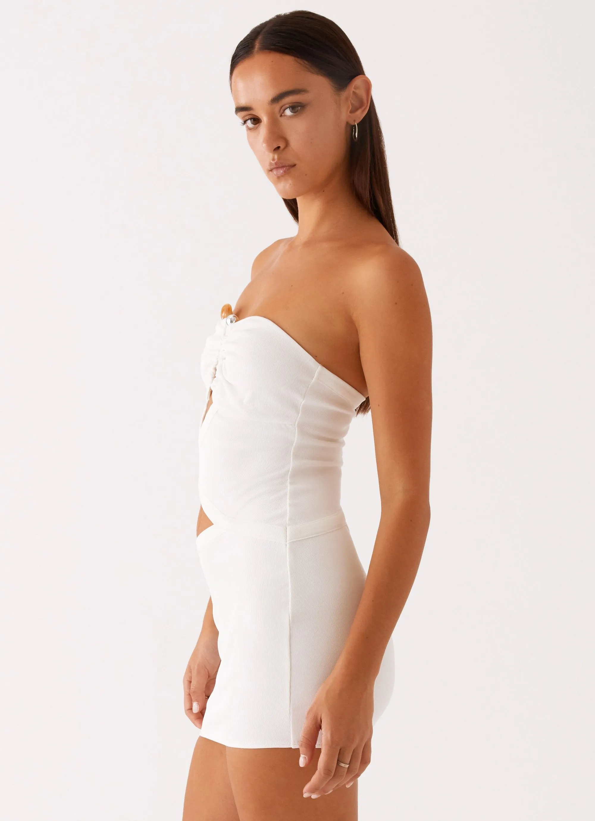 Wild Roses Mini Dress - White sold by Peppermayo product image thumbnail 5