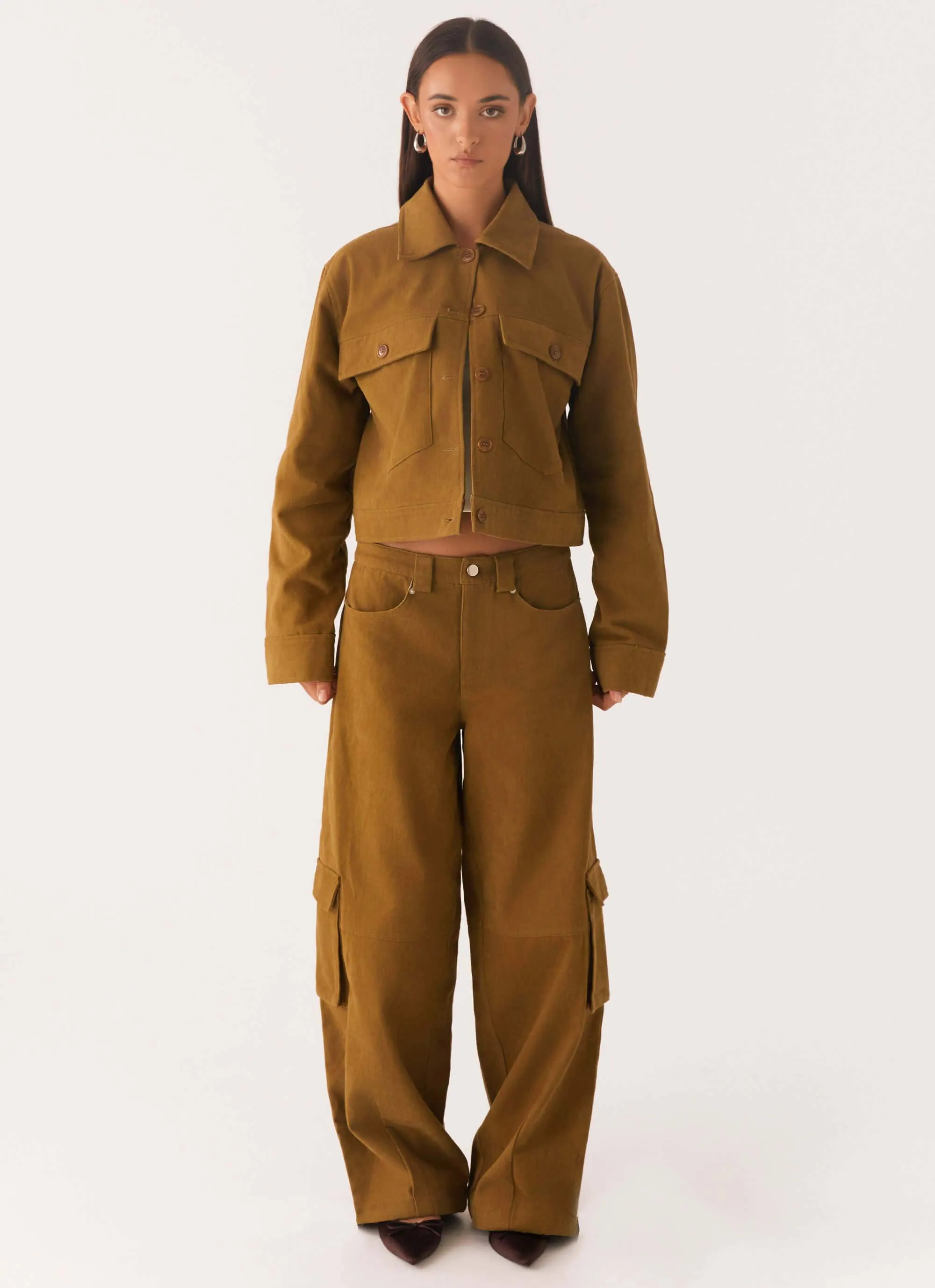 Avi Boxy Jacket - Brown sold by Peppermayo product image thumbnail 2