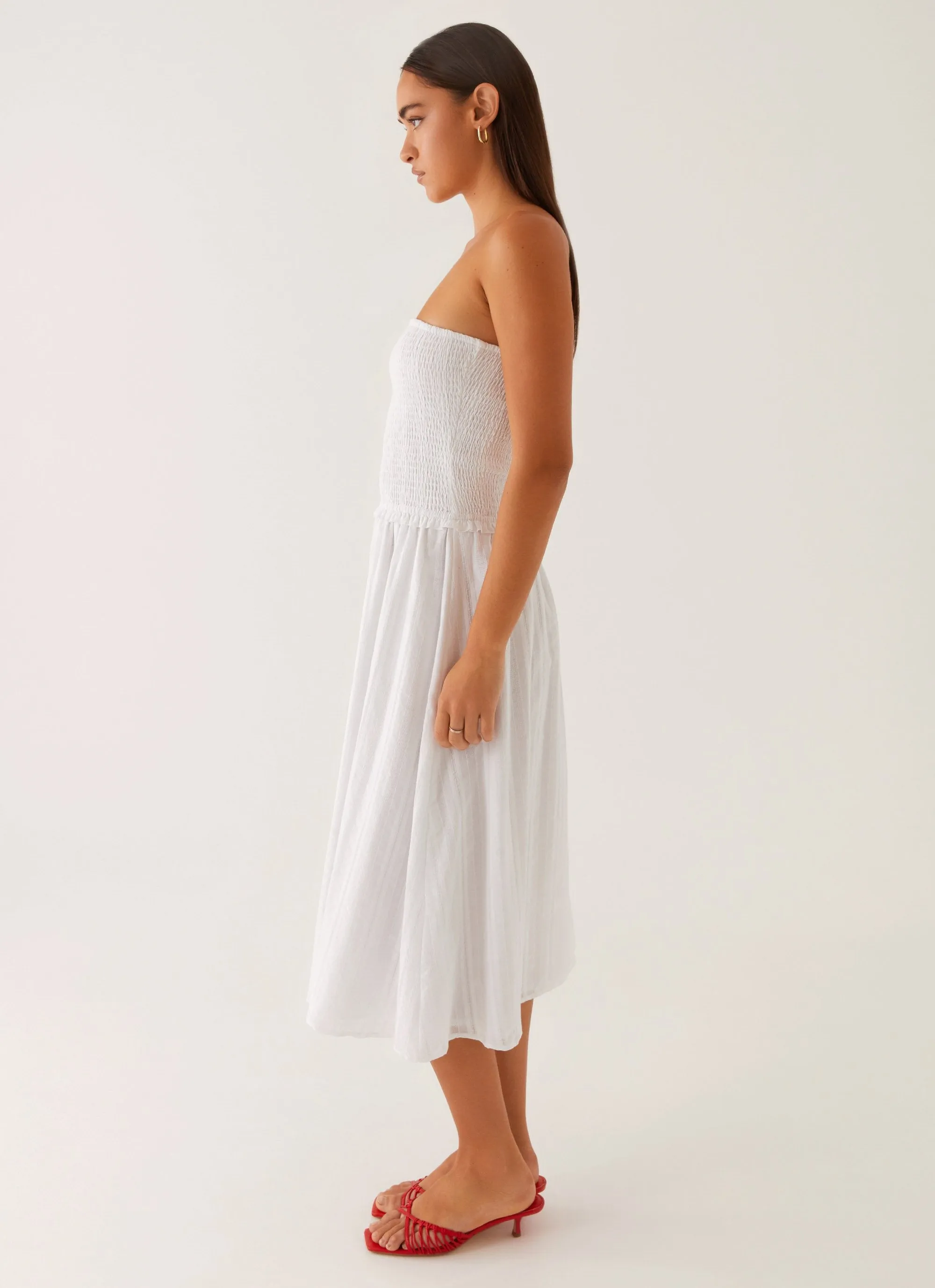 Lulie Shirres Midi Dress - Ivory sold by Peppermayo product image thumbnail 2