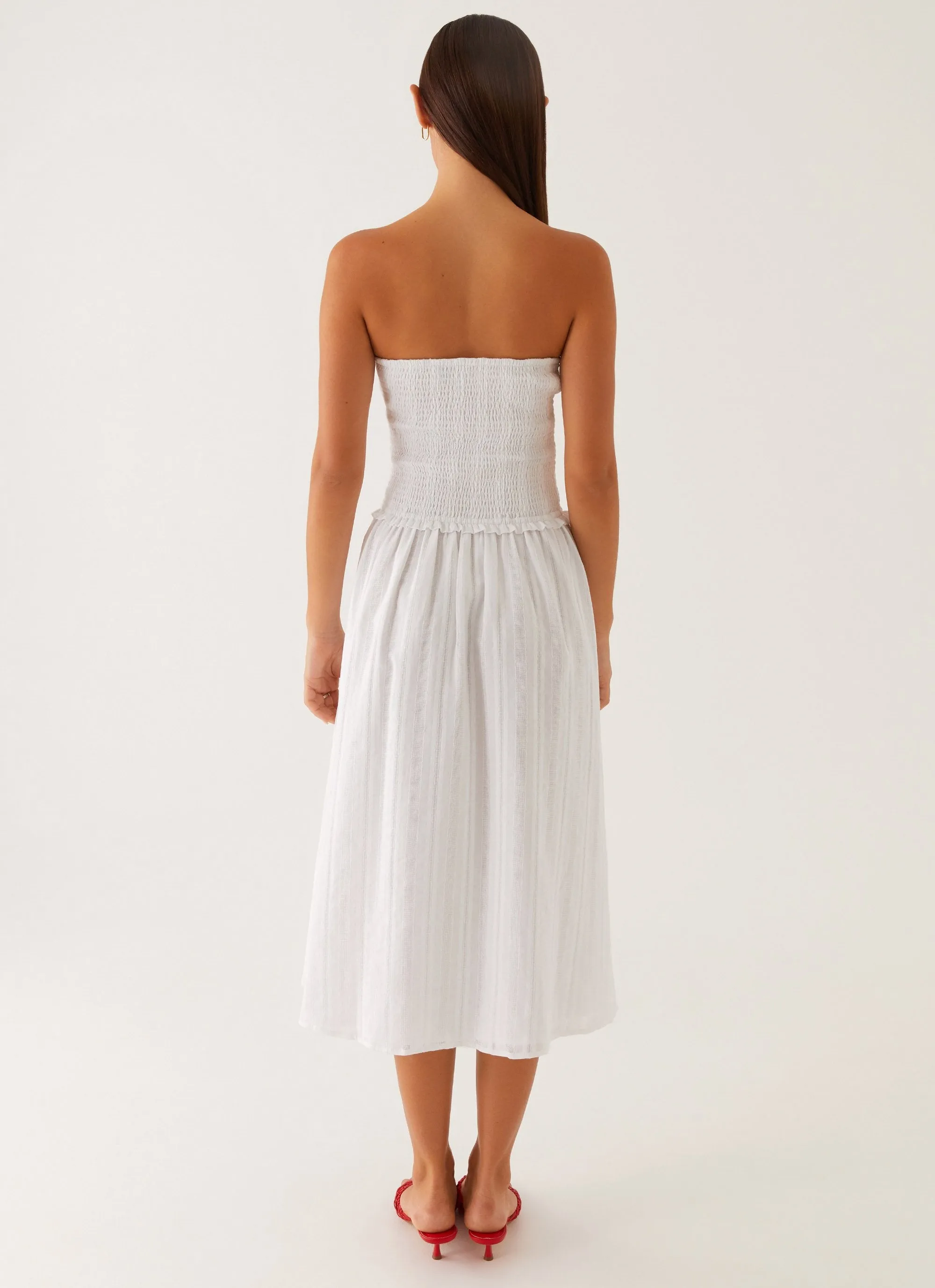 Lulie Shirres Midi Dress - Ivory sold by Peppermayo product image thumbnail 3