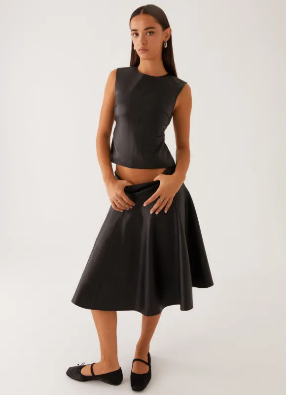 Paola Tank Top - Black sold by Peppermayo