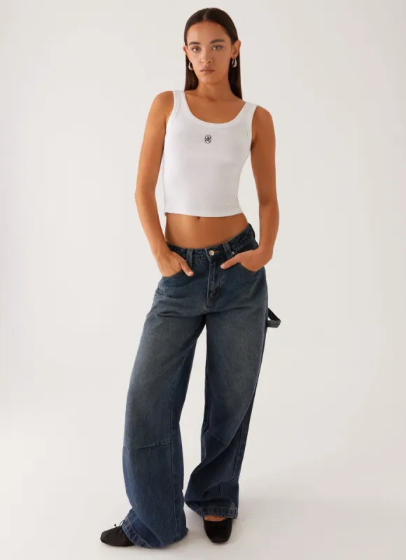 Jaylie Denim Jeans - Indigo sold by Peppermayo