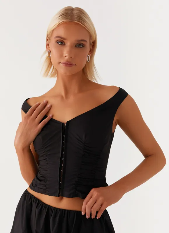 Landslide Top - Black sold by Peppermayo
