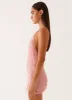 Aullie Mini Dress - Pink sold by Peppermayo