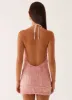 Aullie Mini Dress - Pink sold by Peppermayo