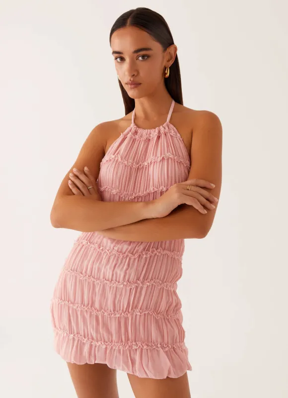 Aullie Mini Dress - Pink sold by Peppermayo
