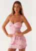 Vietta Sequin Cami Mini Dress - Pink sold by Peppermayo