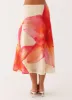 Summertime Midi Skirt - Yellow Floral sold by Peppermayo