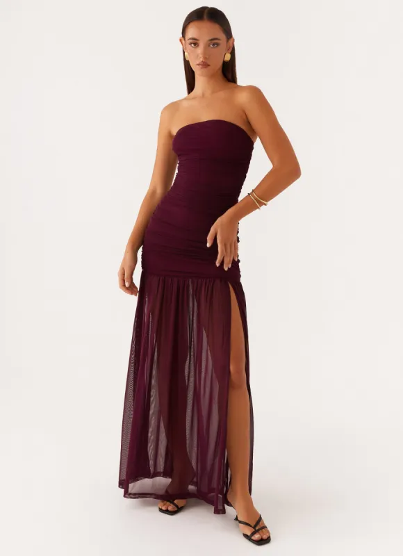 Savaya Maxi Dress - Mulberry sold by Peppermayo