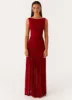 Manon Maxi Dress - Red sold by Peppermayo