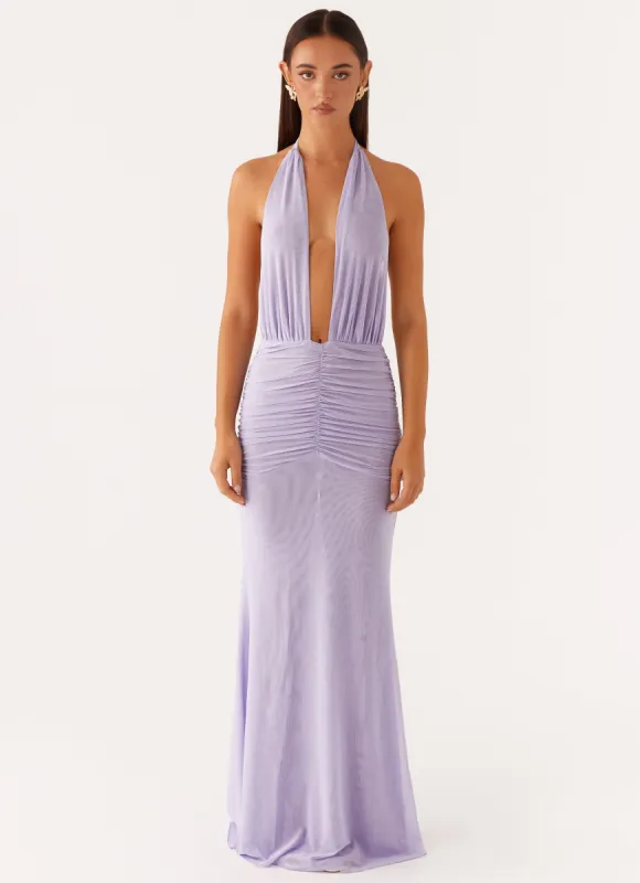 Places To Be Maxi Dress - Lilac sold by Peppermayo