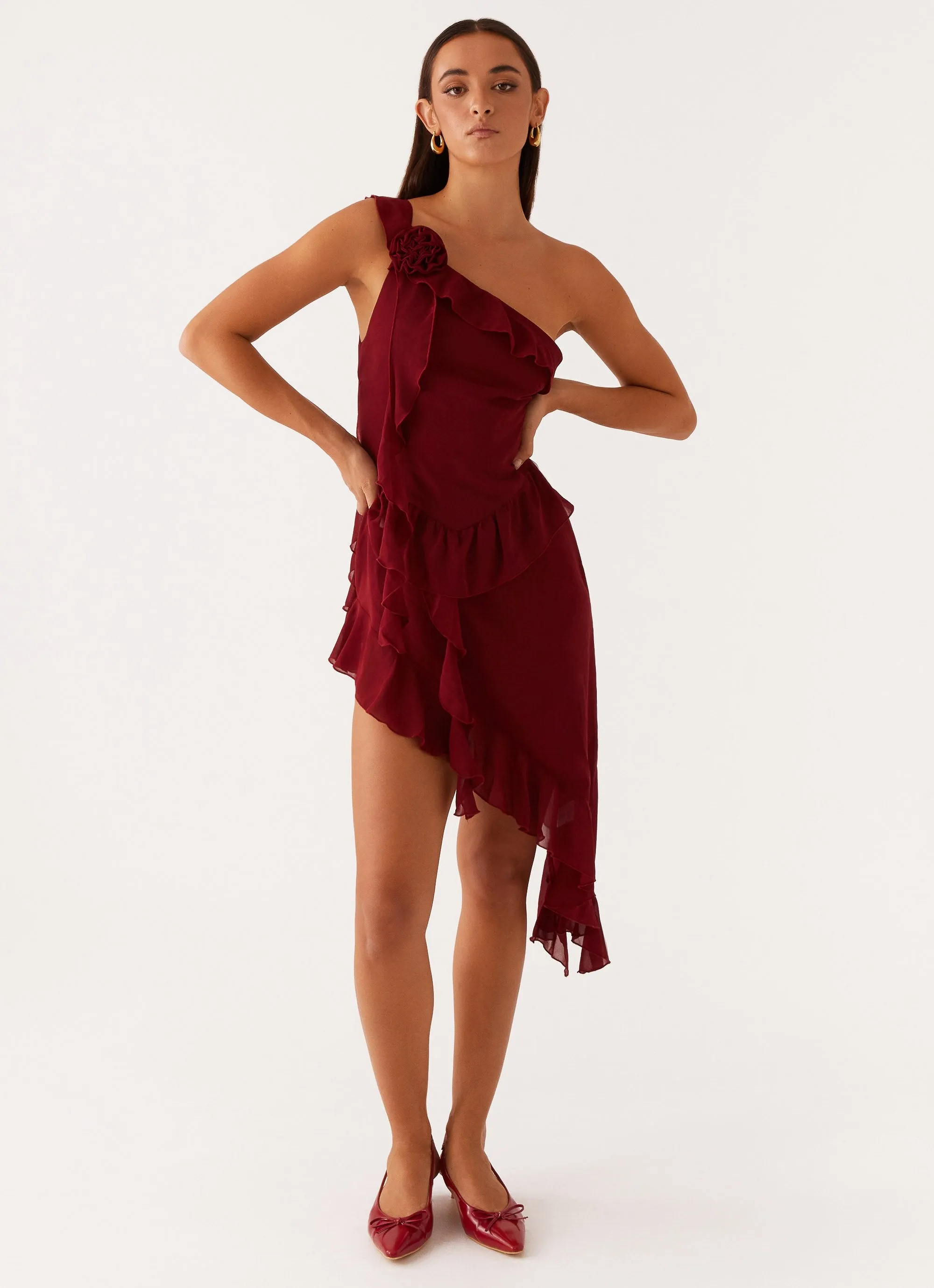 No Secret Mini Dress - Deep Red sold by Peppermayo product image thumbnail 4