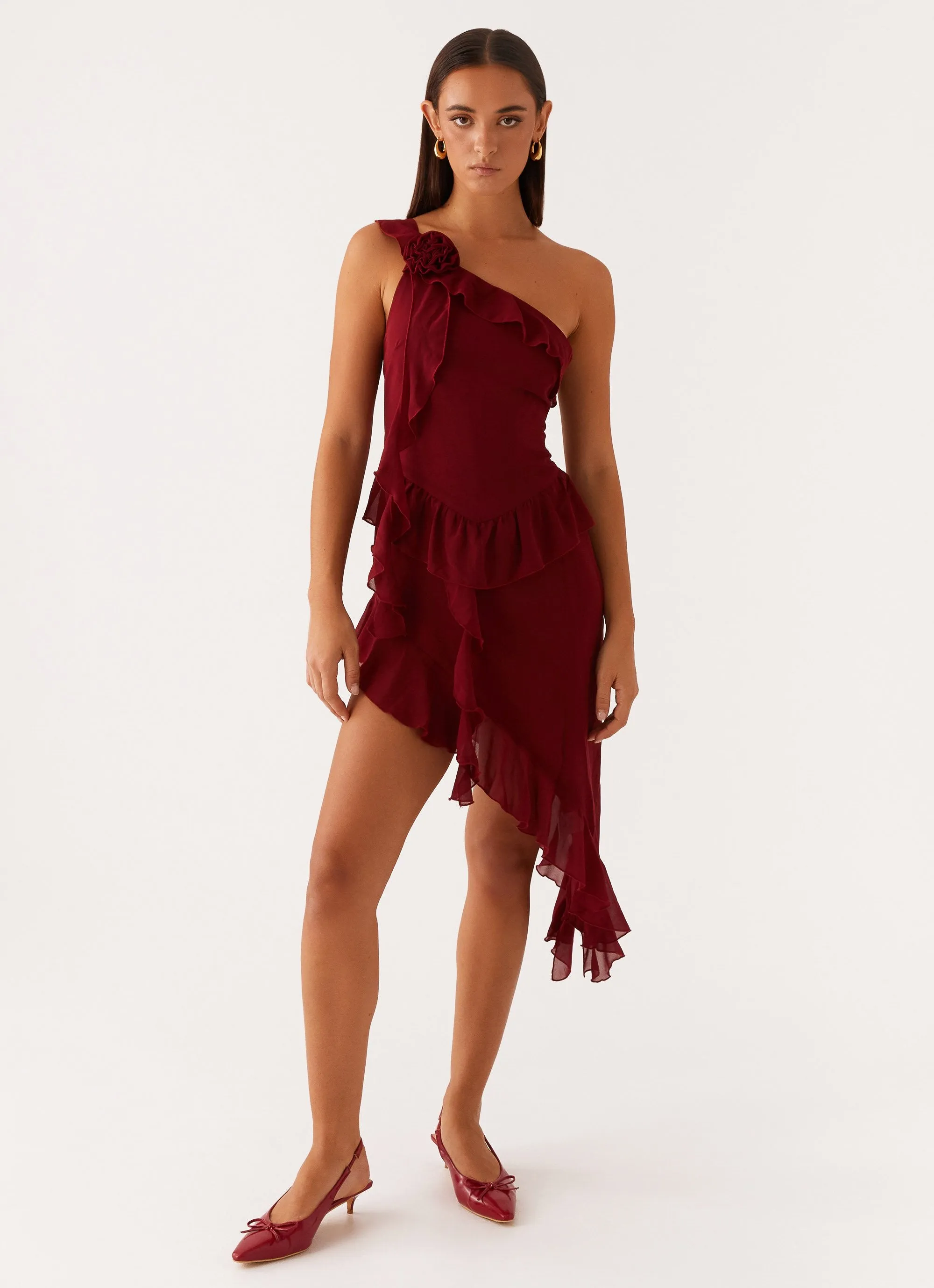 No Secret Mini Dress - Deep Red sold by Peppermayo product image thumbnail 5