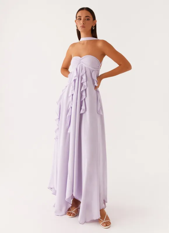 Florence Maxi Dress - Lilac sold by Peppermayo