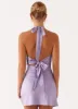 Heavy Hearted Mini Dress - Lavender sold by Peppermayo