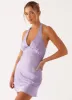 Heavy Hearted Mini Dress - Lavender sold by Peppermayo