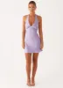 Heavy Hearted Mini Dress - Lavender sold by Peppermayo