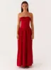 Adira Maxi Dress - Red sold by Peppermayo