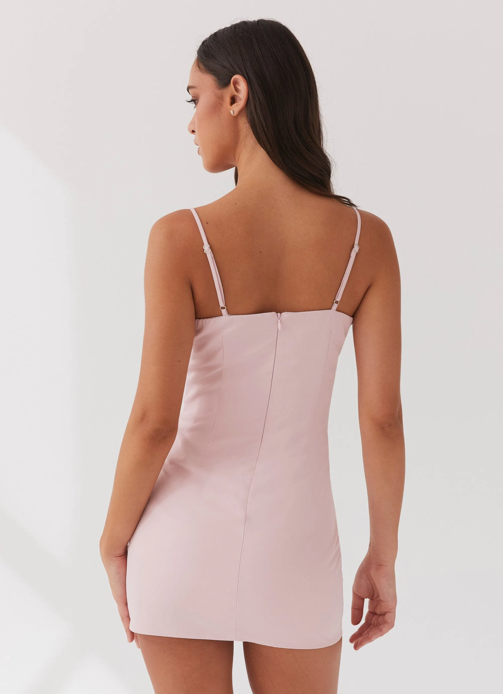 Christina Lace Up Mini Dress - Lavender sold by Peppermayo product image thumbnail 4