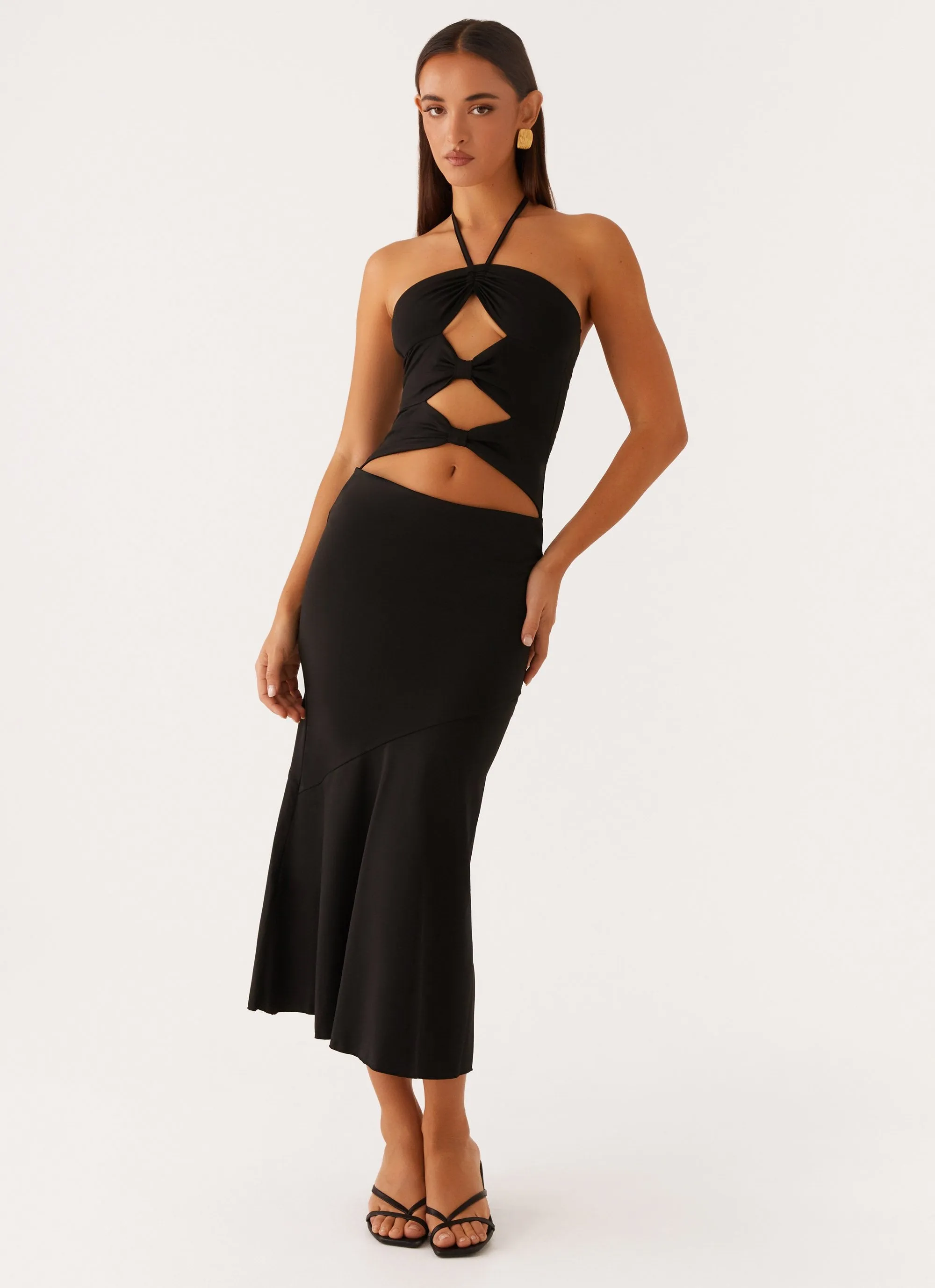 Zena Halterneck Midi Dress - Black sold by Peppermayo product image thumbnail 5