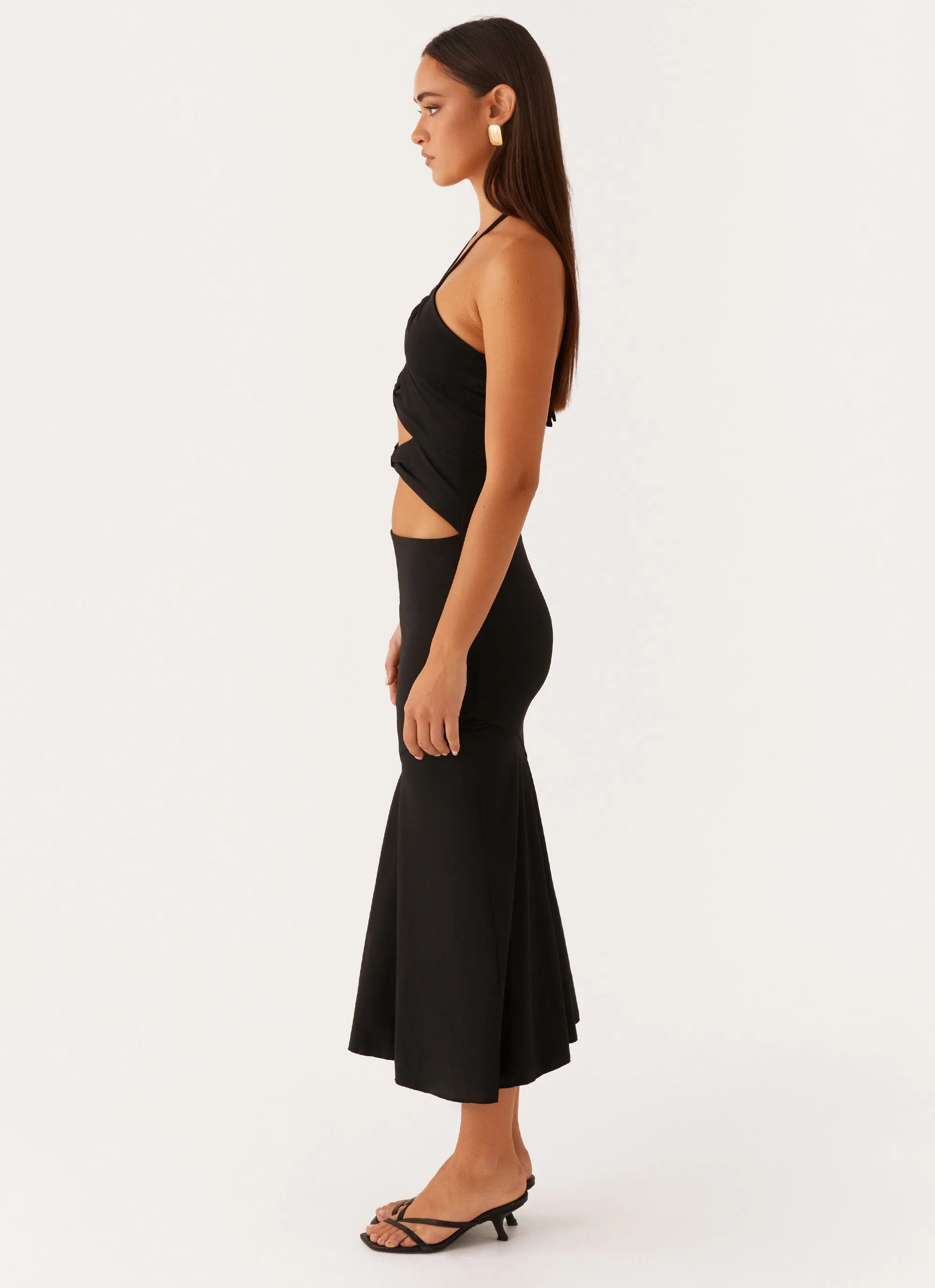 Zena Halterneck Midi Dress - Black sold by Peppermayo product image thumbnail 3