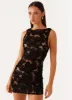 Candace Mini Dress - Black sold by Peppermayo