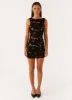 Candace Mini Dress - Black sold by Peppermayo