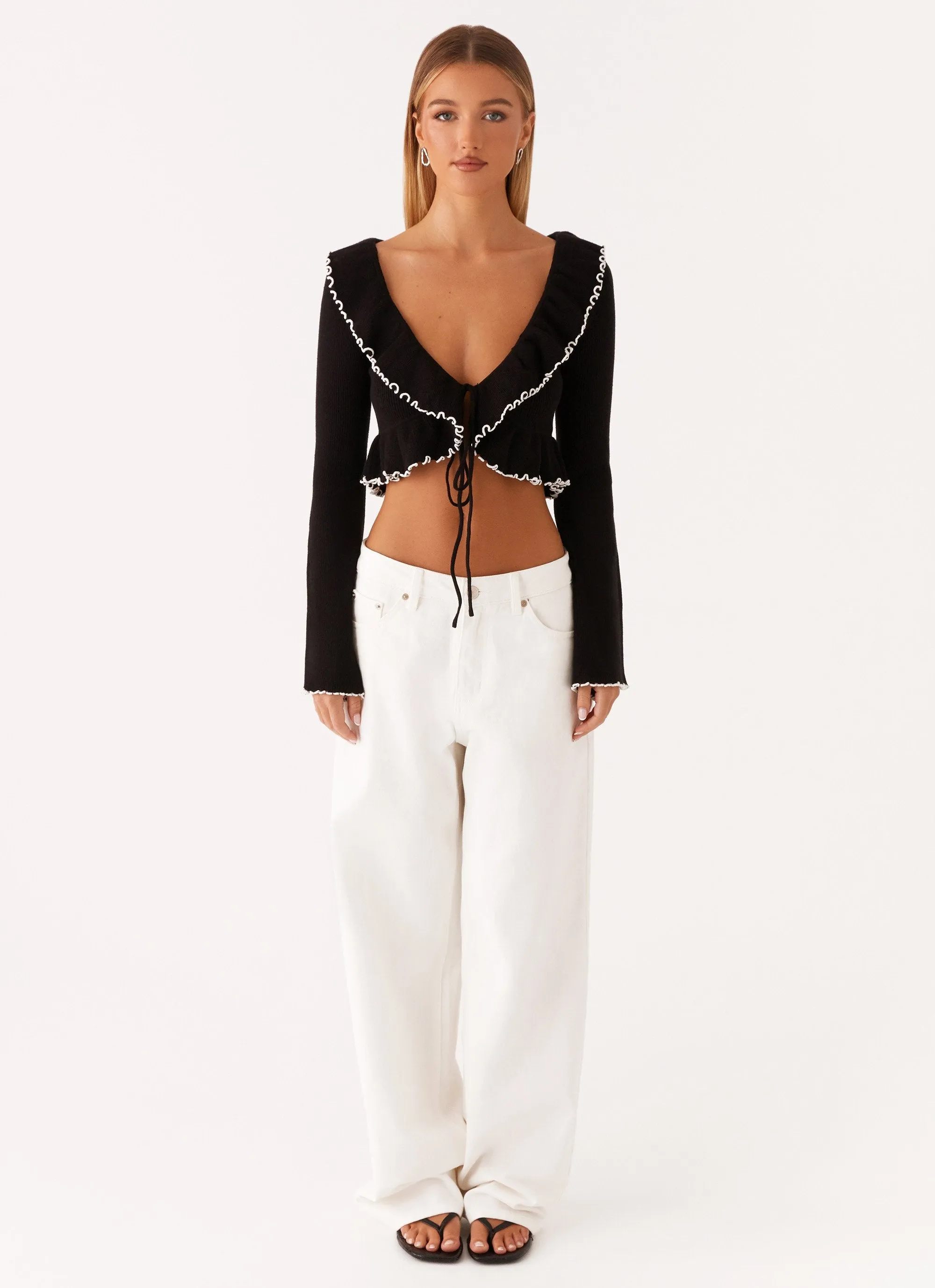 Butterfly Effect Knit Top - Black sold by Peppermayo product image thumbnail 2