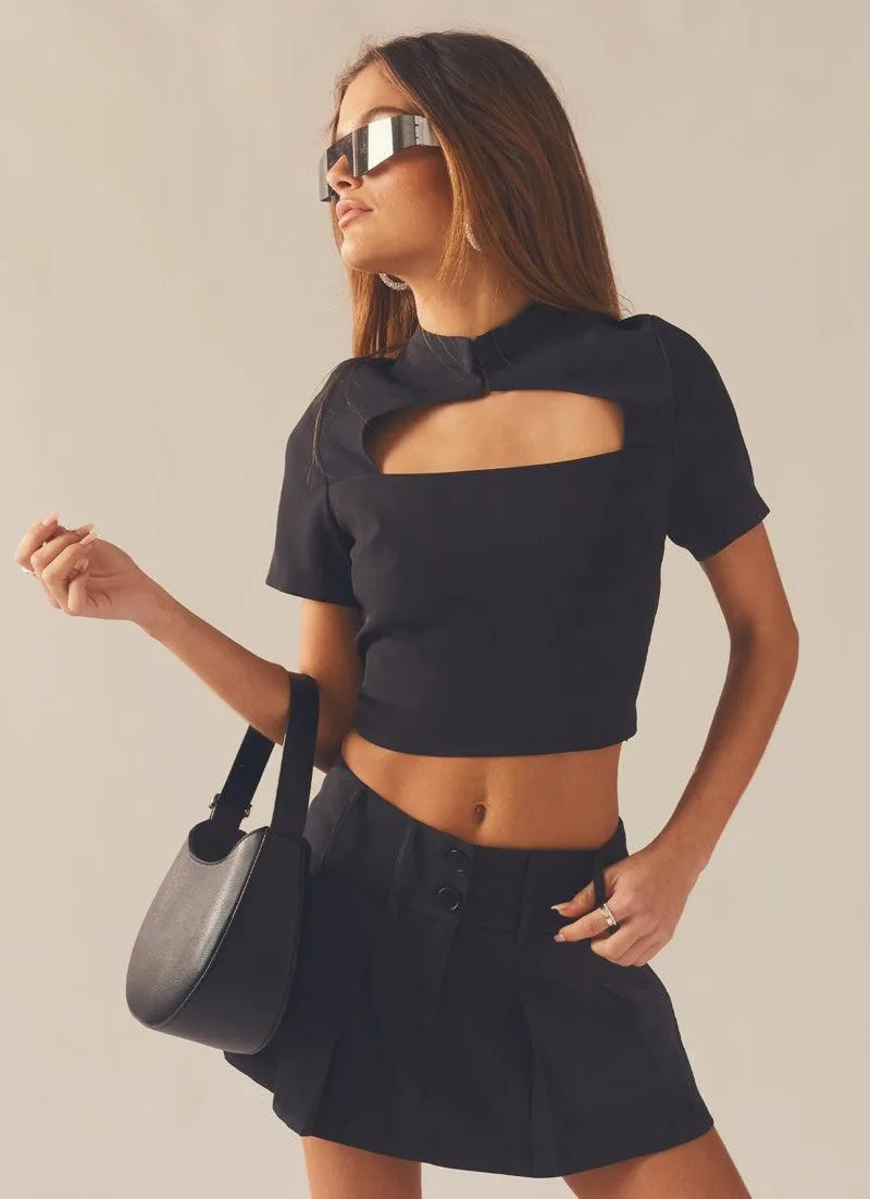 London Electric Top - Charcoal sold by Peppermayo