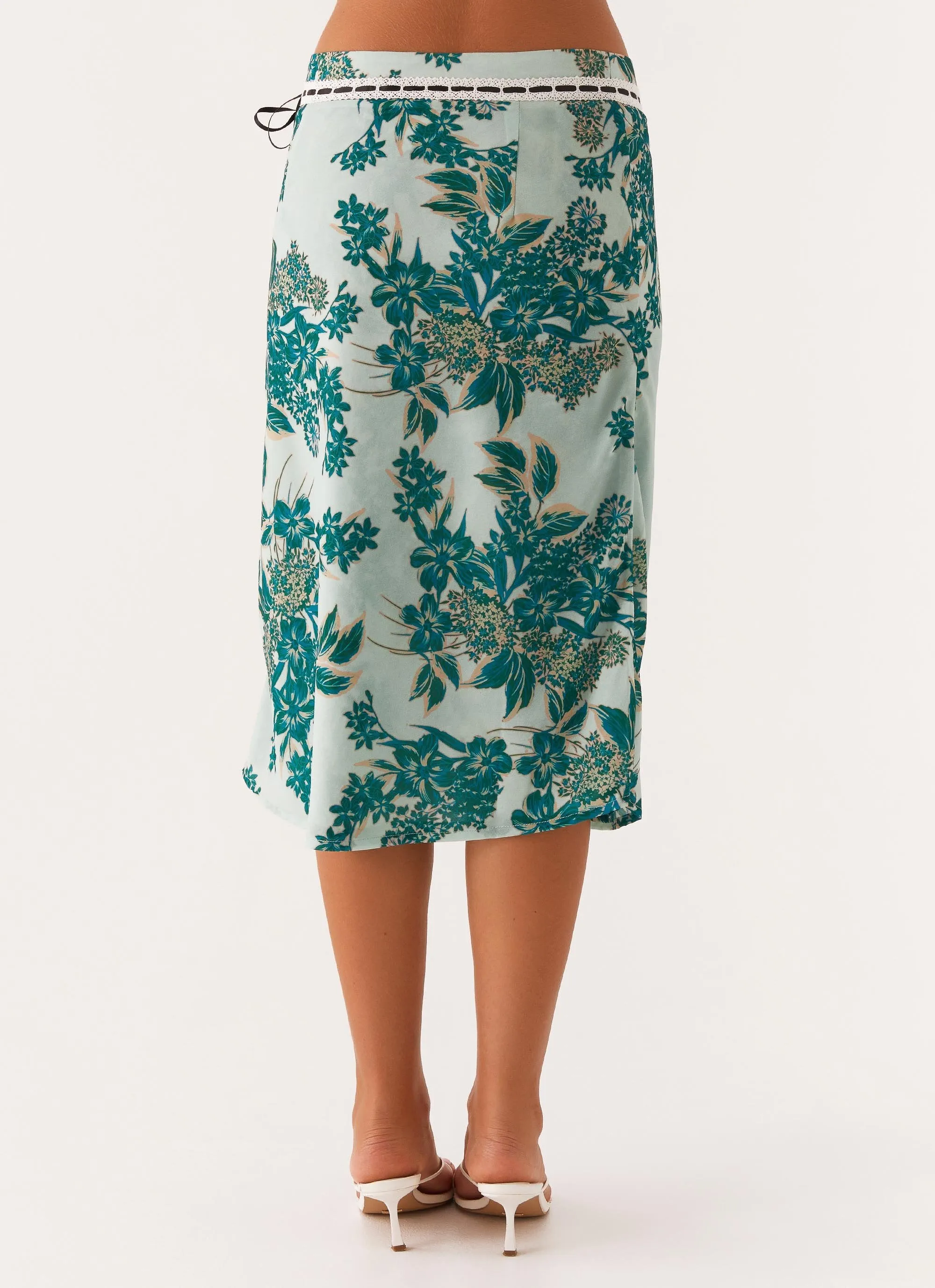 Peony Quartz Midi Skirt - Cloud Nine Floral sold by Peppermayo product image thumbnail 4