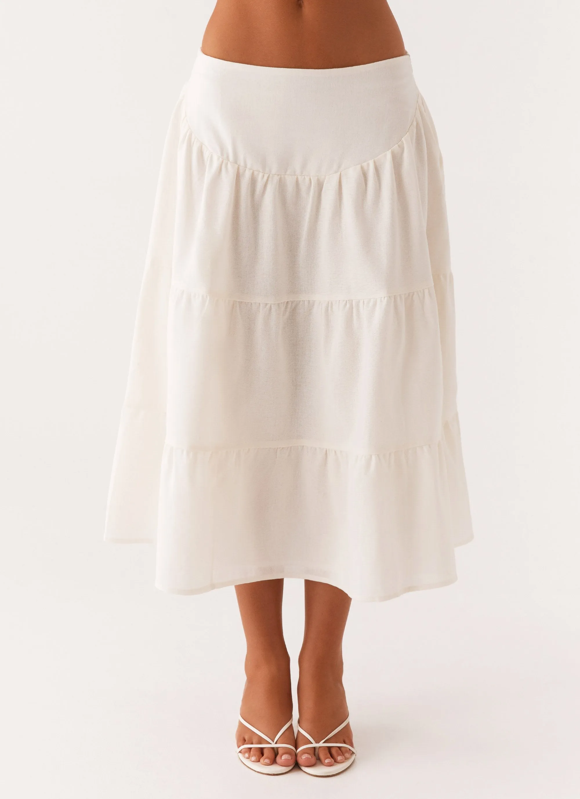 Elodie Midi Skirt - White sold by Peppermayo product image thumbnail 5