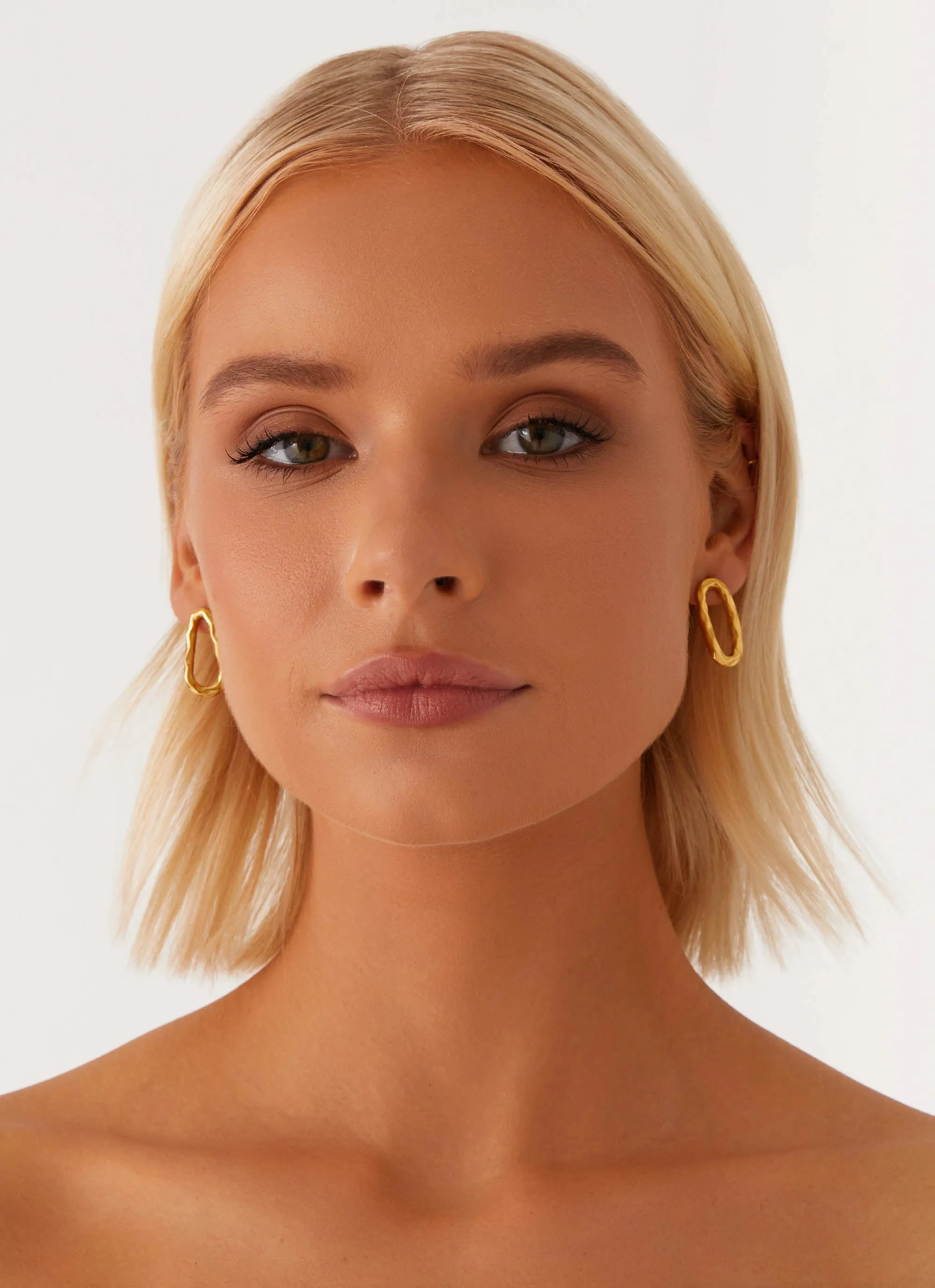 Jedia Earrings - Gold sold by Peppermayo