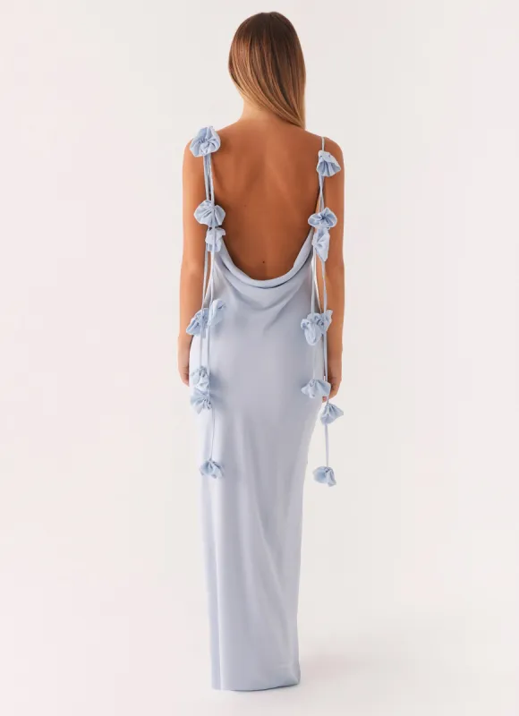 Simona Maxi Dress - Pastel Blue sold by Peppermayo
