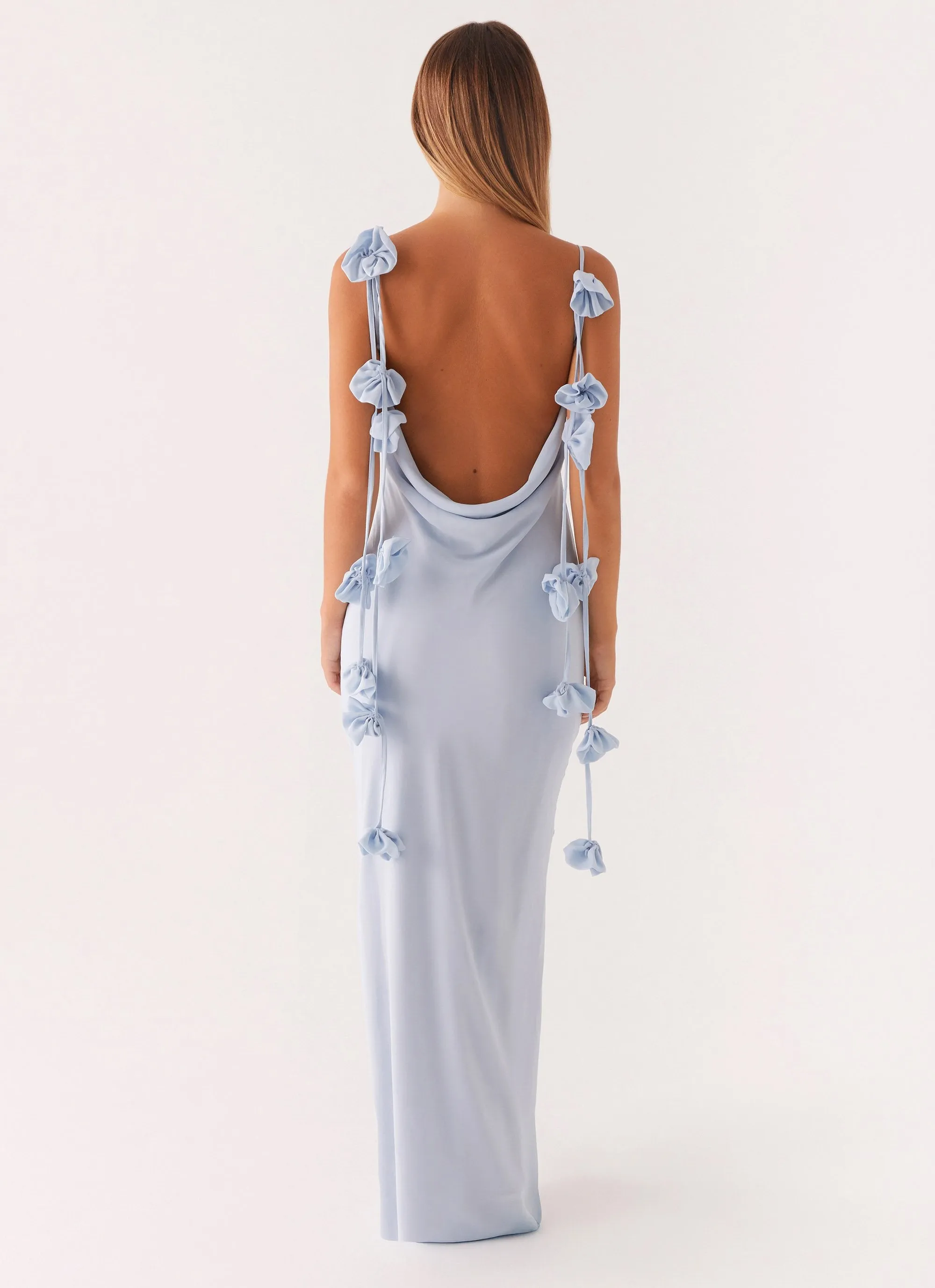 Simona Maxi Dress - Pastel Blue sold by Peppermayo