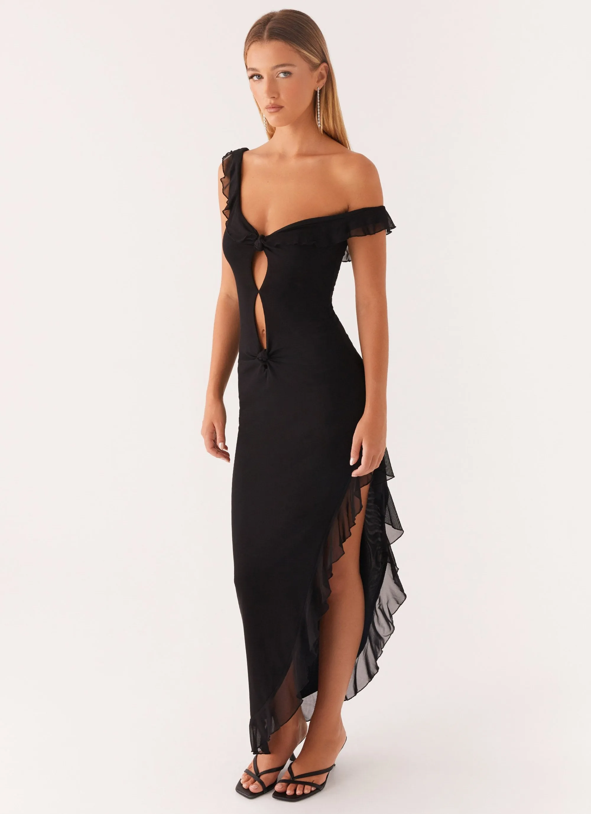 Impossible Cut Out Midi Dress - Black sold by Peppermayo product image thumbnail 3