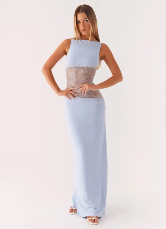 Lucinda Maxi Dress - Blue sold by Peppermayo