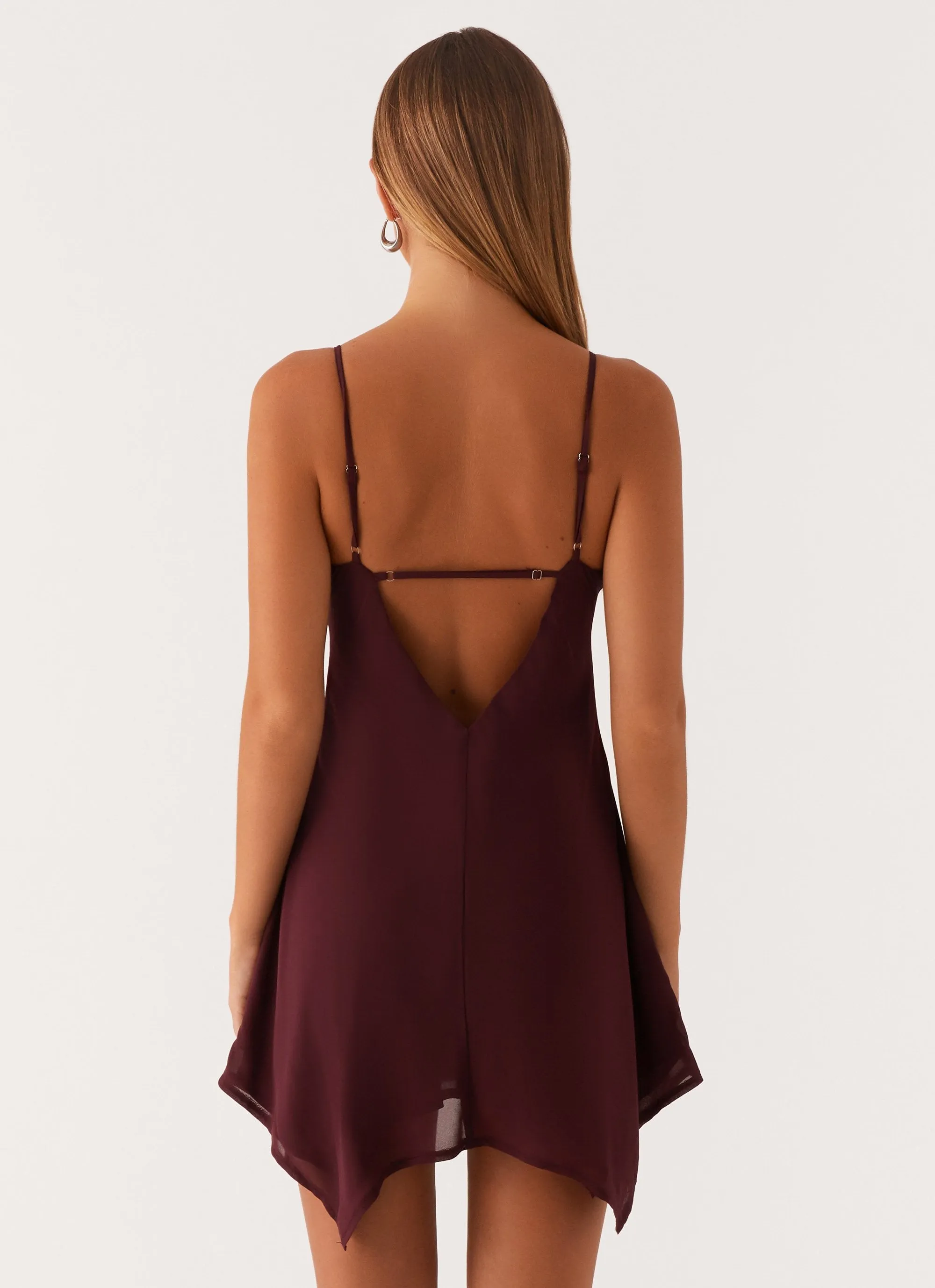 Briella Chiffon Mini Dress - Mulberry sold by Peppermayo product image thumbnail 4
