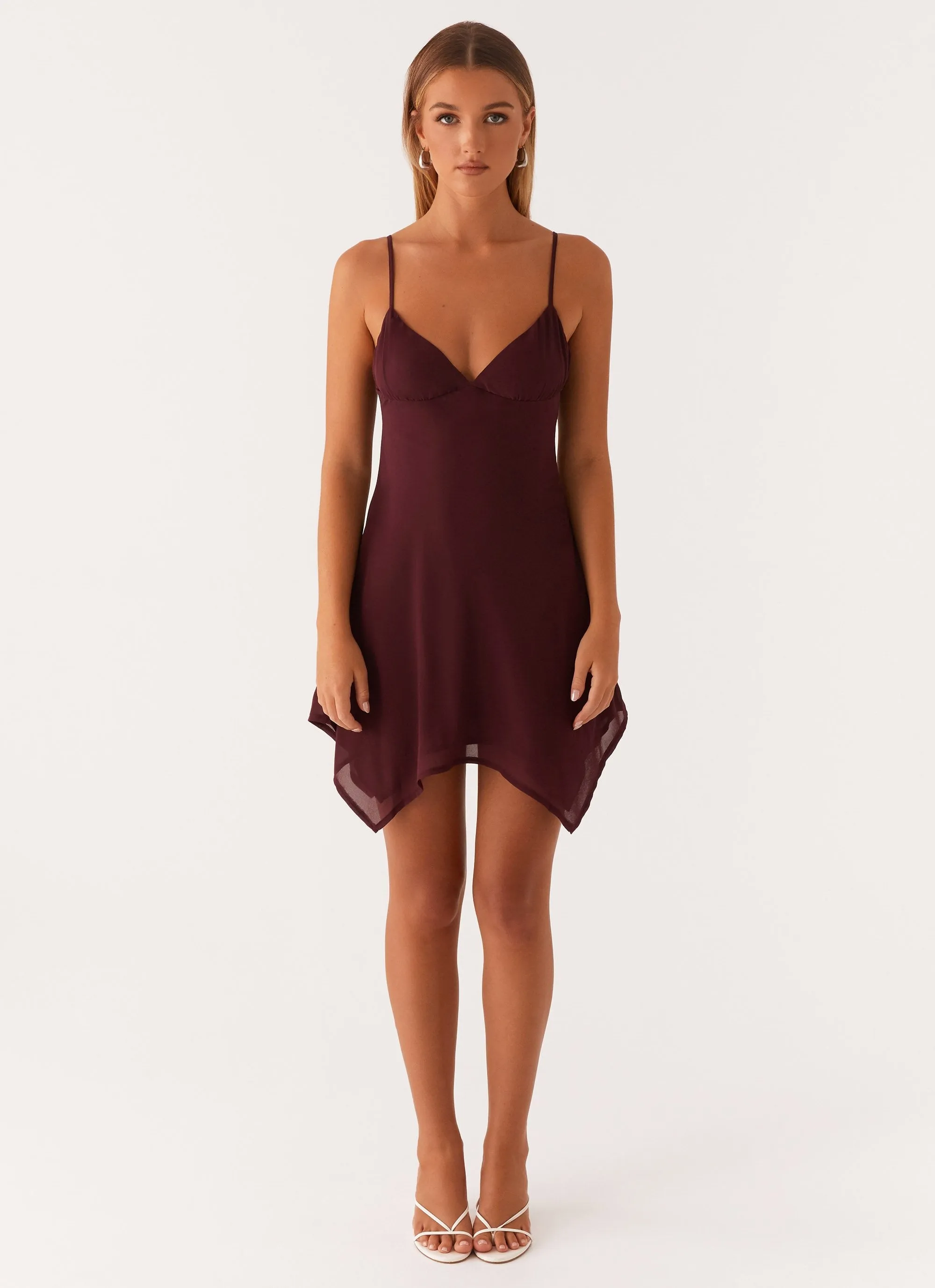 Briella Chiffon Mini Dress - Mulberry sold by Peppermayo product image thumbnail 2