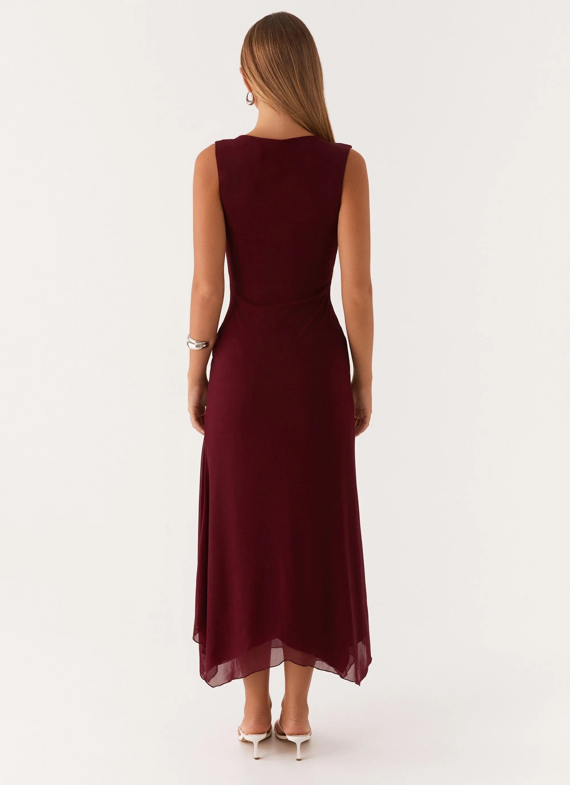 Murphy Maxi Dress - Deep Maroon sold by Peppermayo product image thumbnail 4